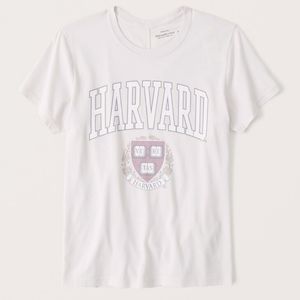 *NWOT* Abercrombie & Fitch Harvard Relaxed Tee Size Medium